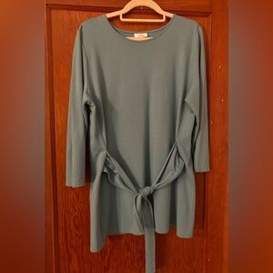J JILL L tunic with tie waist